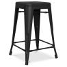 Barkruk industrieel ontwerp - mat staal - 60cm - Stylix image 7