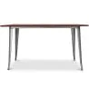Rechthoekige eettafel - Industrieel - Industrieel ontwerp - Hout - Tawny image 7