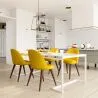 Eetkamerstoel - kruk Bekleed - Scandinavische Stijl - Evelyne image 7