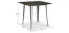 Vierkante Eettafel - Industrieel Ontwerp - Hout & Metaal - Stylix image 7