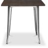 Vierkante Eettafel - Industrieel Ontwerp - Hout & Metaal - Stylix image 7