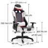 Bureaustoel met armleuningen - Bureaustoel met wielen - Gamer - Guy image 7