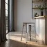 Barkruk - Industrieel Ontwerp - Hout & Staal - 60cm - Stylix image 7