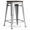 Barkruk - Industrieel Ontwerp - Hout & Staal - 60cm - Stylix image 7