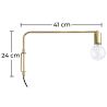 Wandlamp - Gouden buis - Siena image 7