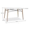 Rechthoekige eettafel - Scandinavisch ontwerp - Hout - Deswick image 7