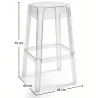Transparante Design Kruk - 75cm - Victoria Queen image 7
