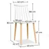 Houten eetkamerstoel - Scandinavisch ontwerp - Joy image 7