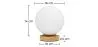 Tafellamp - Woonkamerlamp in Globe Design - Mon image 7