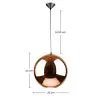 Plafondlamp - Hanglamp Metaal Bal - 25 cm - Range image 7