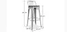 Industriële Design Barkruk met Rugleuning - Hout & Staal - 76cm - Stylix image 7