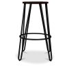Ronde Kruk - Industrieel Ontwerp - Hout & Metaal - 74cm - Haarspeld image 7