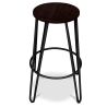 Ronde Kruk - Industrieel Ontwerp - Hout & Metaal - 74cm - Haarspeld image 7