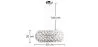 Plafondlamp - Hanglamp Kristallen Ballen - 50cm - Savoni image 7