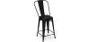 Barkruk met rugleuning - Industrieel ontwerp - 60cm - Stylix image 7