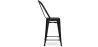 Barkruk met rugleuning - Industrieel ontwerp - 60cm - Stylix image 7
