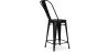 Barkruk met rugleuning - Industrieel ontwerp - 60cm - Stylix image 7