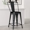 Barkruk met rugleuning - Industrieel ontwerp - 60cm - Stylix image 7