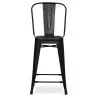 Barkruk met rugleuning - Industrieel ontwerp - 60cm - Stylix image 7