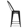 Barkruk met rugleuning - Industrieel ontwerp - 60cm - Stylix image 7