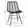 Rotan Eetkamerstoel - Boho Stijl - Mia image 7