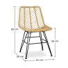 Rotan Eetkamerstoel - Boho Stijl - Mia image 7