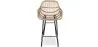 Rotan barkruk met armleuningen - Boho Bali Stijl - 75cm - Velen image 7
