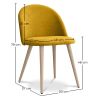 Eetkamerstoel - kruk Gestoffeerd - Scandinavische Stijl - Evelyne image 7