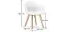 Eetkamerstoel met armleuningen - Bekleed met fluweel - Dawick image 7