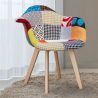 Eetkamerstoel met armleuningen - Bekleed met patchwork - Pixi image 7