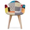 Eetkamerstoel met armleuningen - Bekleed met patchwork - Pixi image 7