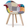 Eetkamerstoel met armleuningen - Bekleed met patchwork - Pixi image 7