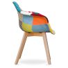 Eetkamerstoel met armleuningen - Bekleed met patchwork - Pixi image 7