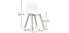 Met stof beklede eetkamerstoel - Scandinavische stijl - Denisse image 7