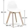 Met stof beklede eetkamerstoel - Scandinavische stijl - Denisse image 7