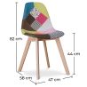 Eetkamerstoel - bekleed met patchwork - Simona image 7