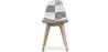 Eetkamerstoel - bekleed met patchwork - zwart-wit - Denisse image 7