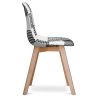 Eetkamerstoel - bekleed met patchwork - zwart-wit - Denisse image 7