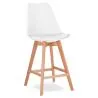 Kruk in Scandinavische stijl - Houten poten - Denisse image 7