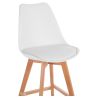 Kruk in Scandinavische stijl - Houten poten - Denisse image 7