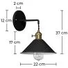 Wandlamp - Vintage Design - Curie image 7