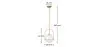 Kristallen bol plafondlamp - Gouden hanglamp - Anette image 7