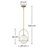 Kristallen bol plafondlamp - Gouden hanglamp - Anette image 7