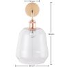 Wandlamp - Glazen lampenkap - Alessia image 7