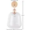 Wandlamp - Glazen lampenkap - Alessia image 7