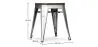 Industriële Design Kruk - Hout & Staal - 45 cm - Stylix image 7
