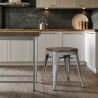 Industriële Design Kruk - Hout & Staal - 45 cm - Stylix image 7