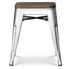 Industriële Design Kruk - Hout & Staal - 45 cm - Stylix image 7