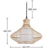 Bamboe Plafondlamp - Hanglamp Design Boho Bali - Amara image 7