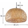 Bamboe Plafondlamp - Boho Bali Design Hanglamp -Talli image 7